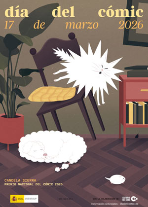 Cartel del Día del Cómic y el Tebeo en España