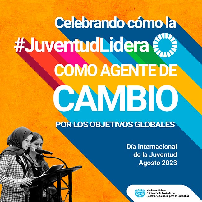 Cartel Día Mundial de la Juventud 2023