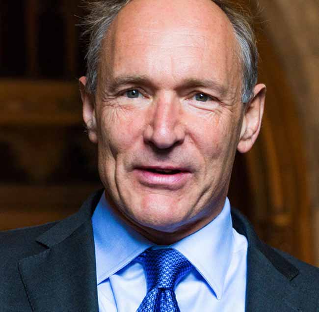 Tim Berners-Lee en 2014. De Paul Clarke. Tim Berners-Lee en 2014. De Paul Clarke.