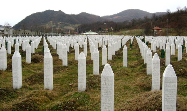 Cementerio que rememora la matanza de Srebrenica