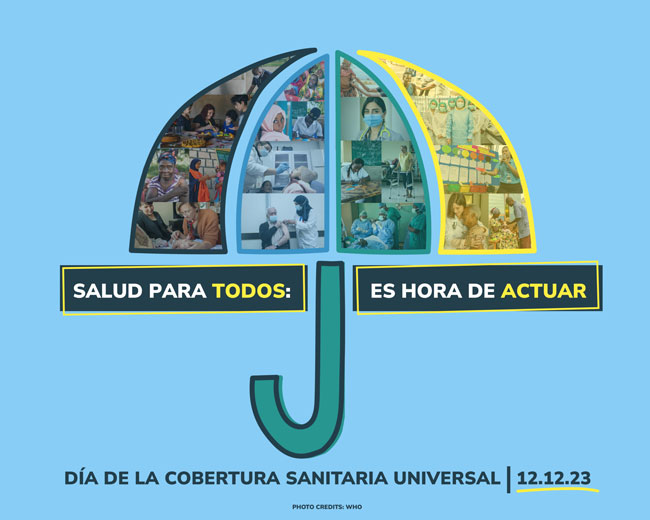 Cartel 2023 Día de la Cobertura Sanitaria Universal