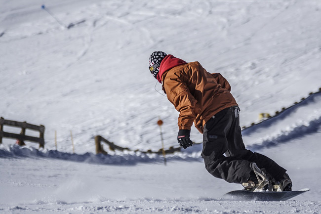 Practica del snowboard