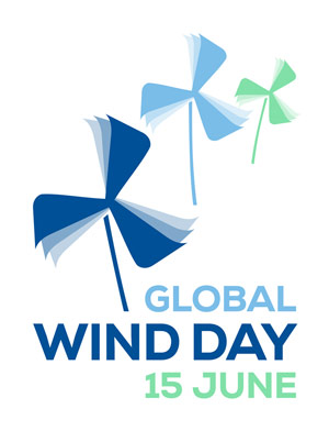 Logo del Día Global del Viento (en inglés) Logo del Día Global del Viento (en inglés)