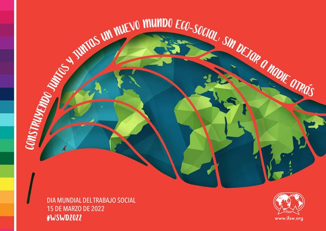 Cartel Día Mundial del Trabajo Social 2022