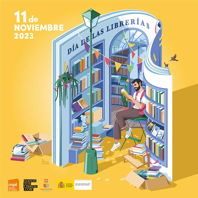 Cartel para el Día de las Librerías 2023, por Javier Navarrete