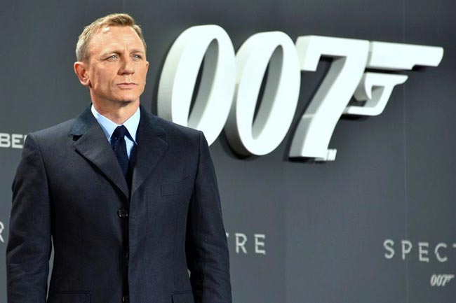 Daniel Craig, como agente 007 en la premiere de Spectre
