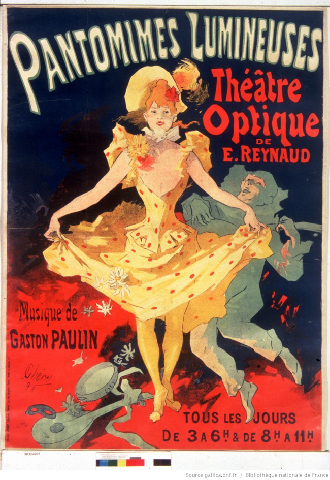 Cartel de las Pantomimas luminosas, 1892