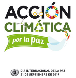 Cartel Día Internacional de la Paz 2019, por el clima