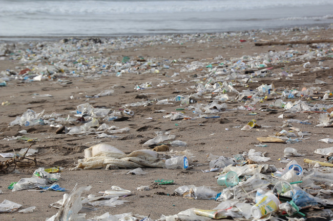 Basura en la playa