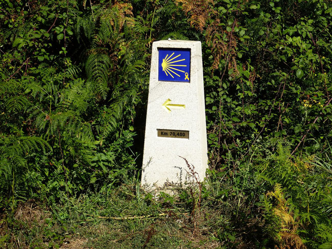 Señalización para el Camino de Santiago