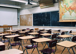Clase de colegio vacía Clase de colegio vacía